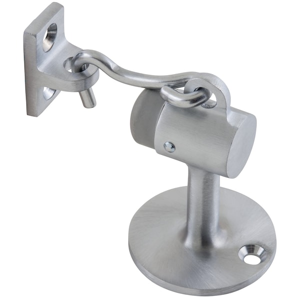 Brinks Commercial Brinks Brass Satin Chrome Silver Door Stop Mounts to floor 2-1/2 in. BC40076 - main